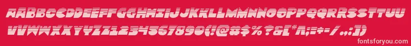 Zounderkitehalfital Font – Pink Fonts on Red Background