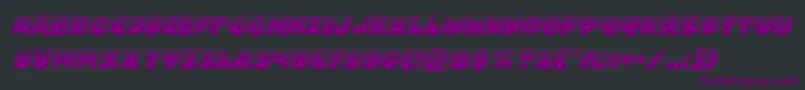 Zounderkitehalfital Font – Purple Fonts on Black Background