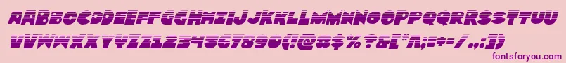 Zounderkitehalfital Font – Purple Fonts on Pink Background