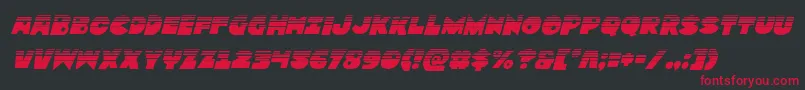 Zounderkitehalfital Font – Red Fonts on Black Background