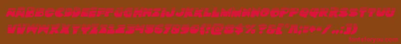 Zounderkitehalfital Font – Red Fonts on Brown Background