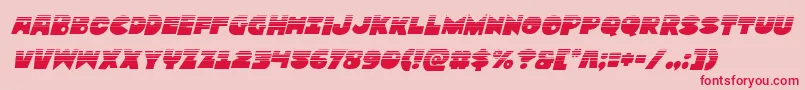 Zounderkitehalfital Font – Red Fonts on Pink Background