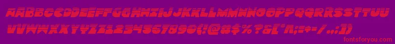 Zounderkitehalfital Font – Red Fonts on Purple Background