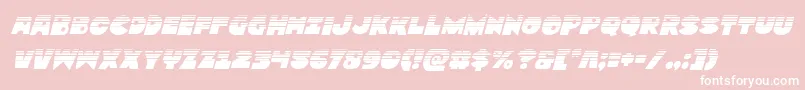 Zounderkitehalfital Font – White Fonts on Pink Background