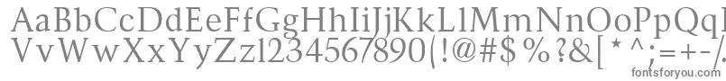 Шрифт Divona – серые шрифты на белом фоне
