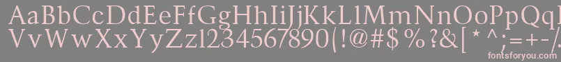 Divona Font – Pink Fonts on Gray Background