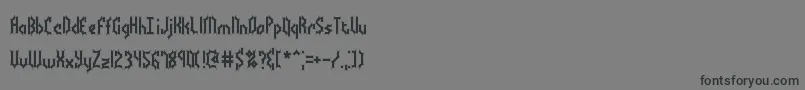 BocumaBattyBrk Font – Black Fonts on Gray Background