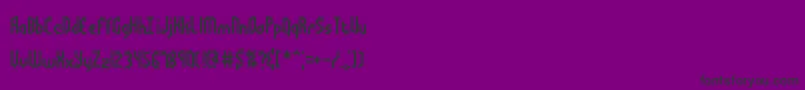 BocumaBattyBrk-Schriftart – Schwarze Schriften auf violettem Hintergrund