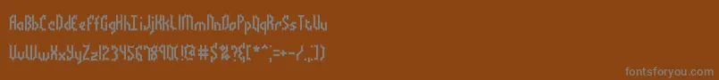 Шрифт BocumaBattyBrk – серые шрифты на коричневом фоне