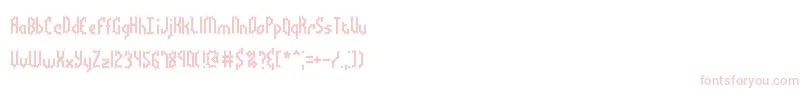 Шрифт BocumaBattyBrk – розовые шрифты на белом фоне