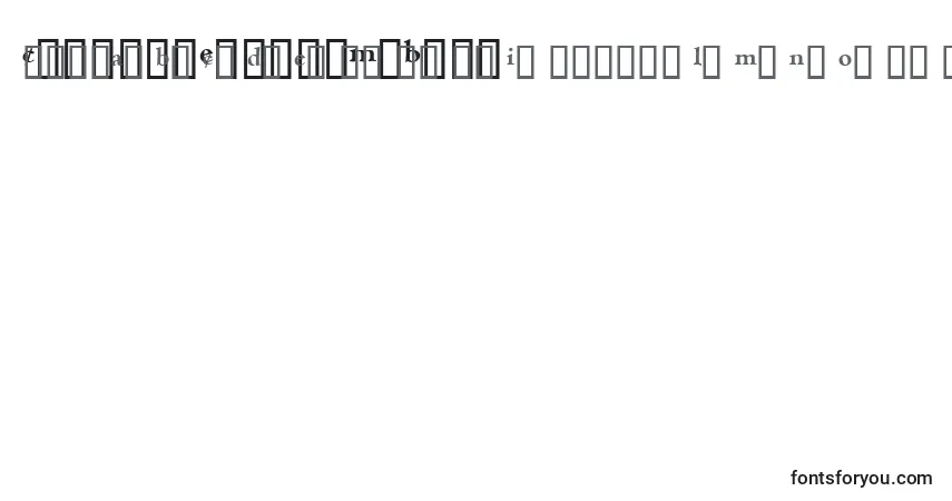 Шрифт CentaurExpertMtBold – алфавит, цифры, специальные символы