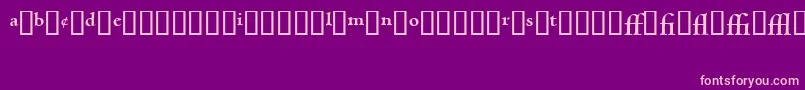 CentaurExpertMtBold Font – Pink Fonts on Purple Background