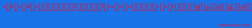CentaurExpertMtBold Font – Red Fonts on Blue Background