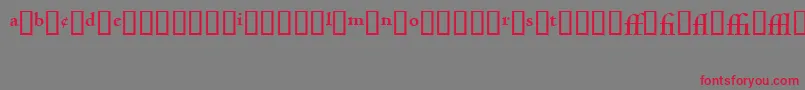 CentaurExpertMtBold Font – Red Fonts on Gray Background