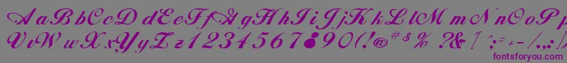 RimbooRegular Font – Purple Fonts on Gray Background