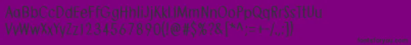 Fonte SendMeAPostcard – fontes pretas em um fundo violeta