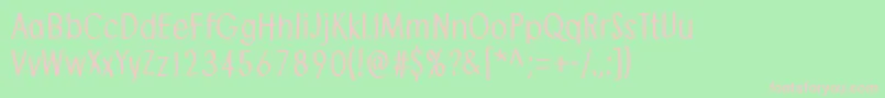 SendMeAPostcard Font – Pink Fonts on Green Background