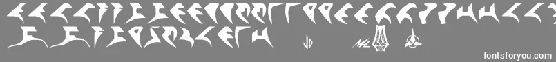 Qonos Font – White Fonts on Gray Background