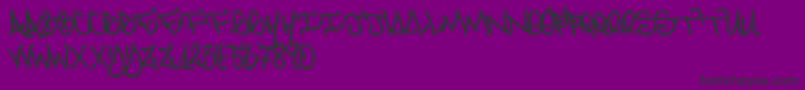 2locoInCrime Font – Black Fonts on Purple Background