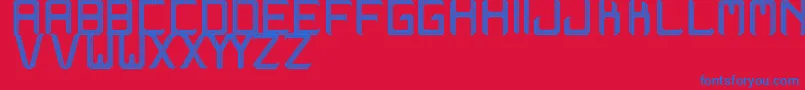 WestrangaSt Font – Blue Fonts on Red Background
