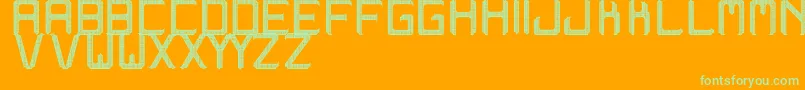 WestrangaSt Font – Green Fonts on Orange Background