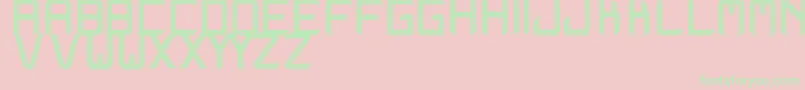 WestrangaSt Font – Green Fonts on Pink Background