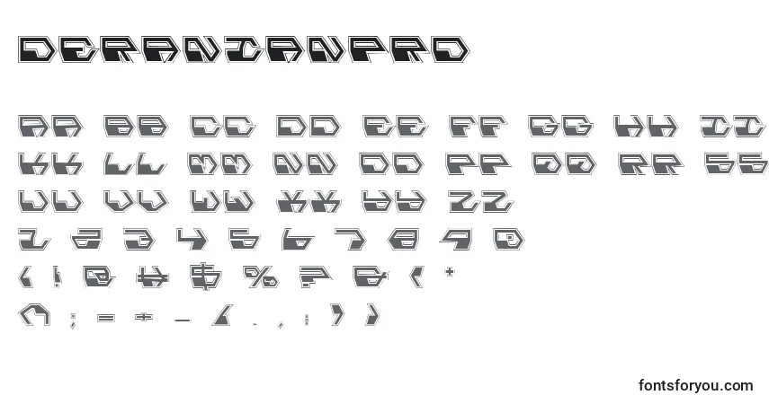DeranianPro Font – alphabet, numbers, special characters