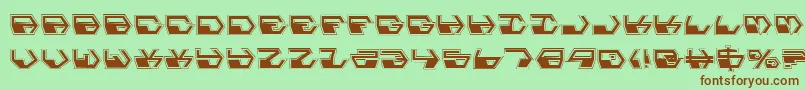 DeranianPro Font – Brown Fonts on Green Background
