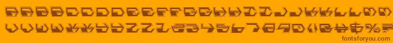 DeranianPro Font – Brown Fonts on Orange Background