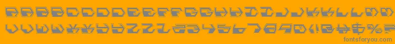 DeranianPro Font – Gray Fonts on Orange Background