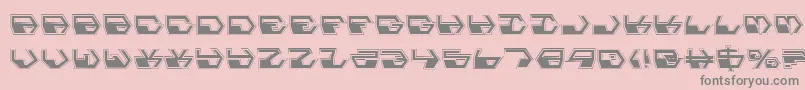 DeranianPro Font – Gray Fonts on Pink Background