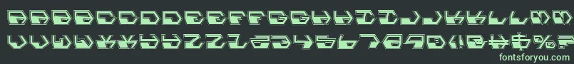 DeranianPro Font – Green Fonts on Black Background