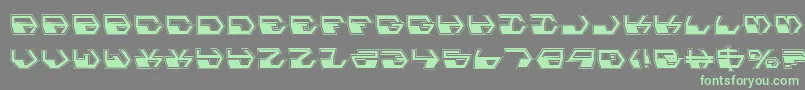 DeranianPro Font – Green Fonts on Gray Background