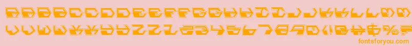 DeranianPro Font – Orange Fonts on Pink Background