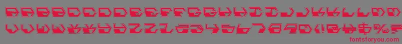 DeranianPro Font – Red Fonts on Gray Background