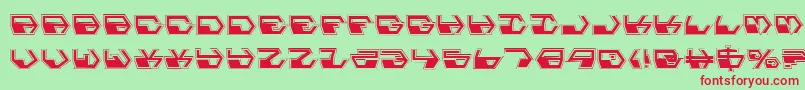 DeranianPro Font – Red Fonts on Green Background