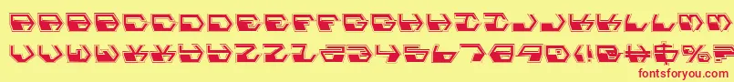 DeranianPro Font – Red Fonts on Yellow Background