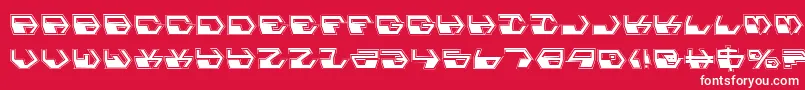 DeranianPro Font – White Fonts on Red Background