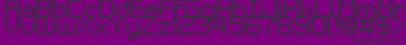 GrixelKyrou9Regular Font – Black Fonts on Purple Background