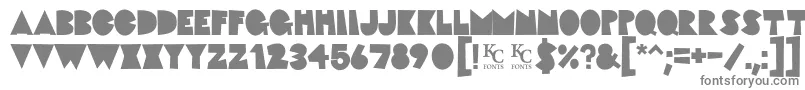 Fatcatdemo-fontti – harmaat kirjasimet valkoisella taustalla