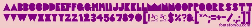 Fatcatdemo Font – Purple Fonts on Pink Background