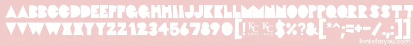 Fatcatdemo Font – White Fonts on Pink Background