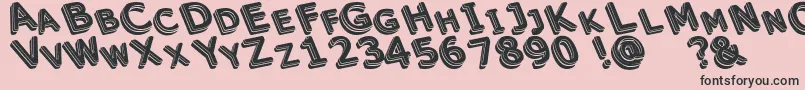 Unek Font – Black Fonts on Pink Background