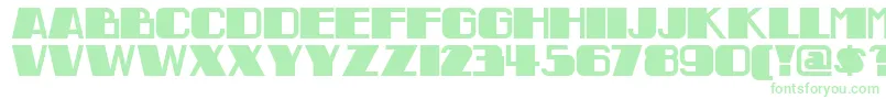 Indochinenf Font – Green Fonts on White Background