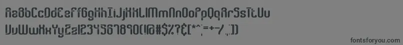 フォントGathrgap – 黒い文字の灰色の背景