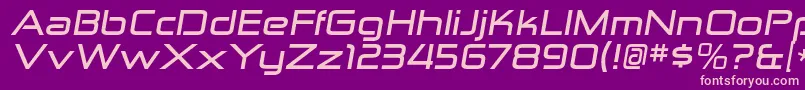 ZektonexBolditalic Font – Pink Fonts on Purple Background