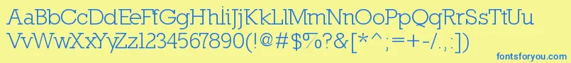 More about Nilland Font Nilland Font – Blue Fonts on Yellow Background