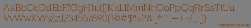 Nilland Font – Brown Fonts on Gray Background