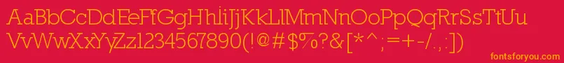 Nilland Font – Orange Fonts on Red Background
