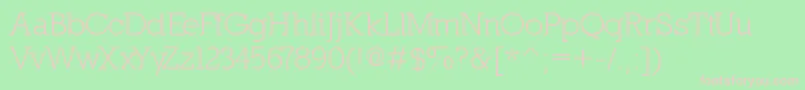 Nilland Font – Pink Fonts on Green Background